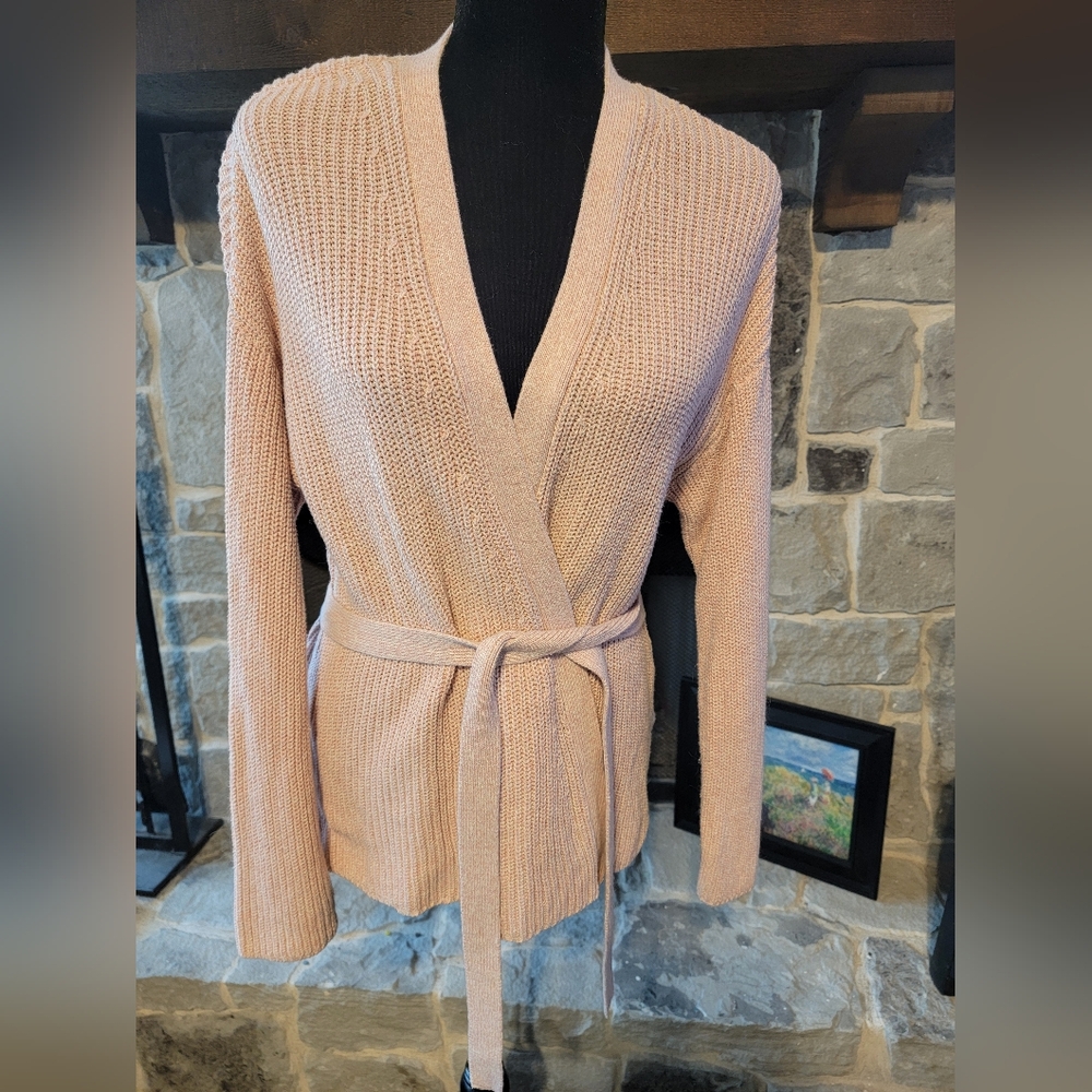 A New Day Blush Pink Wrap Sweater Cardigan